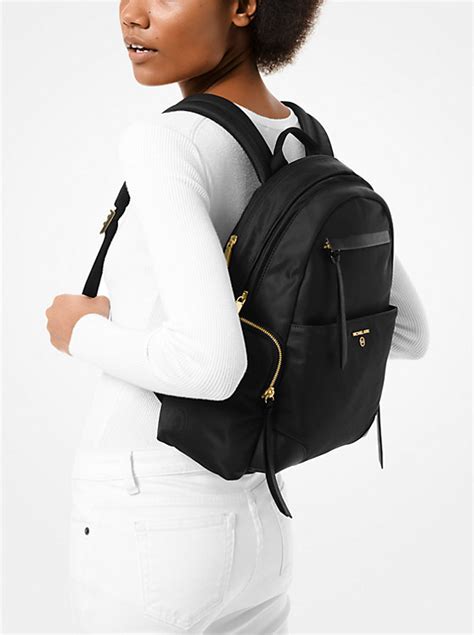 michael kors kent nylon backpack|prescott large nylon gabardine backpack.